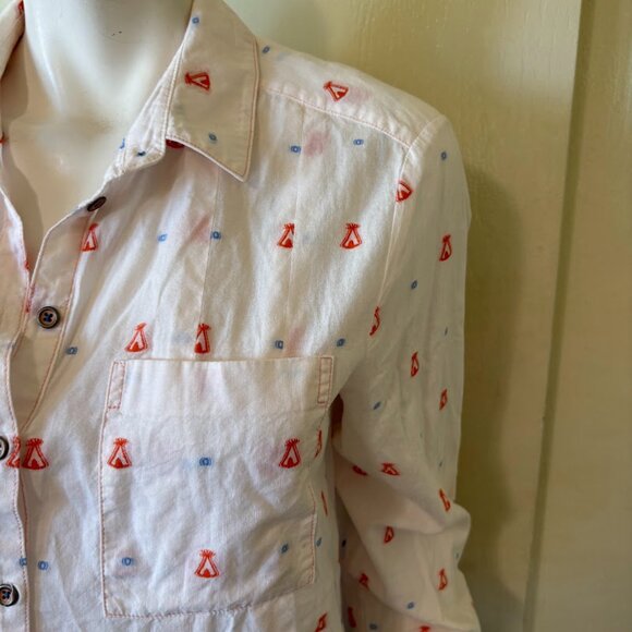 Maeve Miette Teepee Button Down Shirt 10 - Picture 2 of 5
